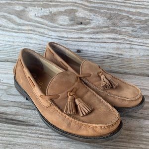 Polo Ralph Lauren tan suede tasseled loafers 8D